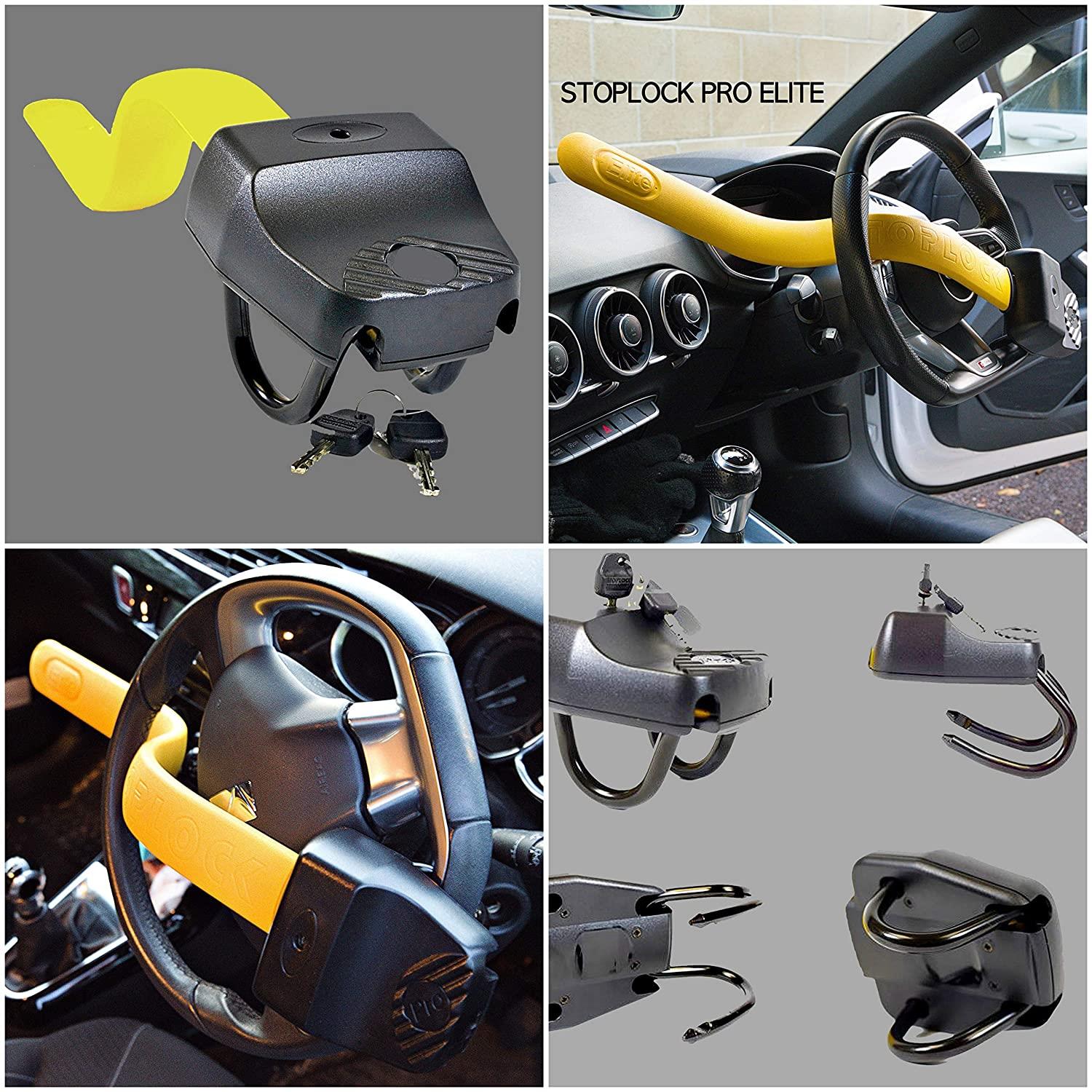 Stoplock Pro Elite Premium Steering Wheel Immobiliser Lock Deep Bend Anti Theft 5012528015010 eBay