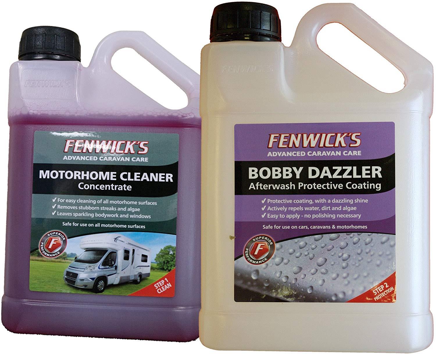 Fenwicks Motorhome Cleaner 1lt & Bobby Dazzler 1L Twin Pack