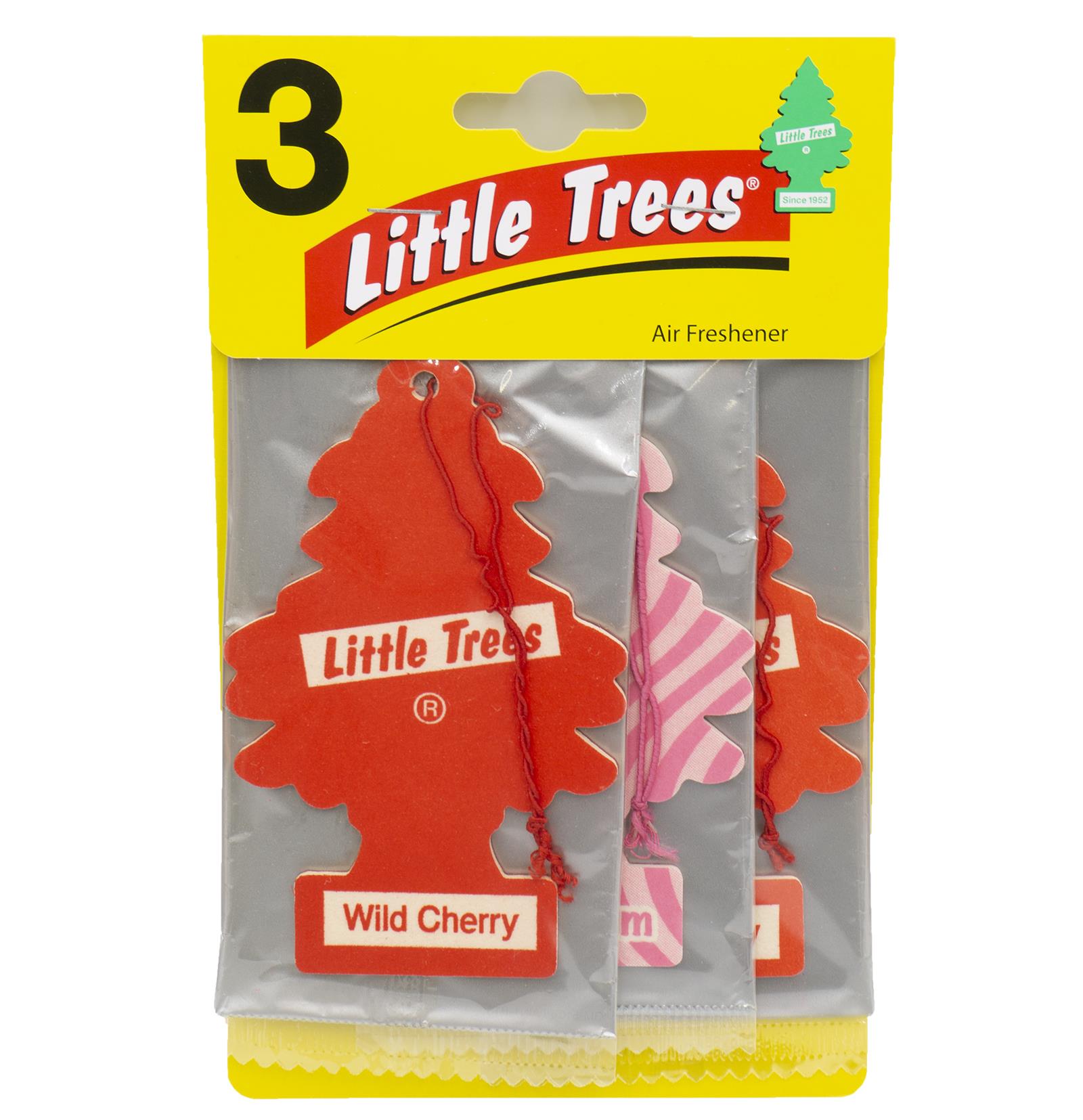 3 X Magic Tree Little Trees Car Air Freshener Wild Cherry Bubblegum