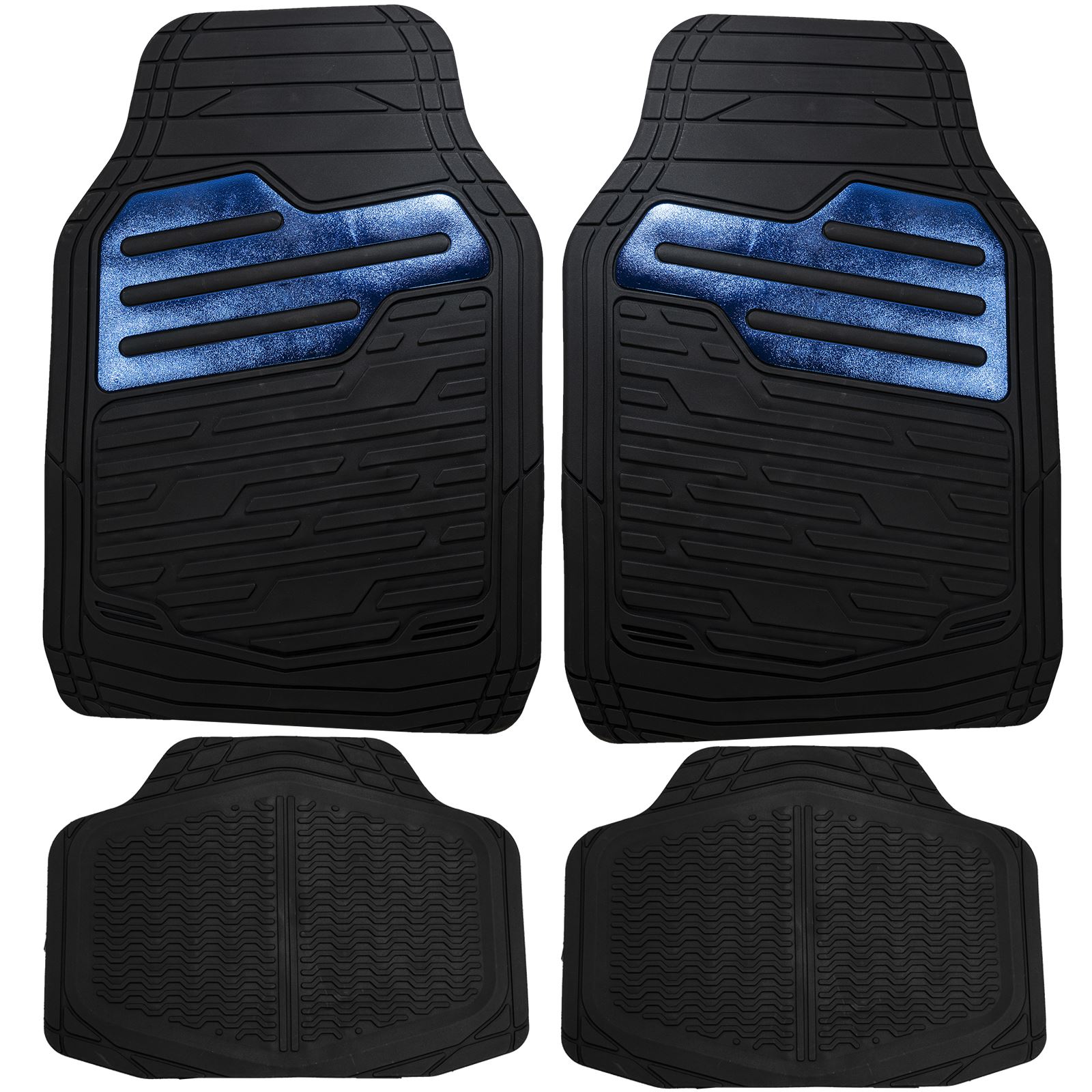 Heavy Duty Rubber Floor Mats Set with Blue for Ford Focus Mondeo CMax Kuga 5713492322806 eBay
