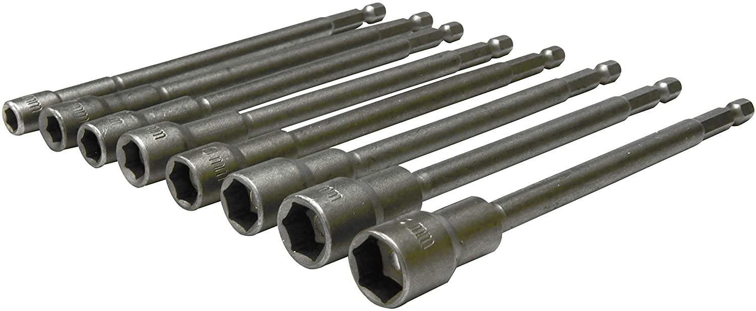 8pc LONG NUT DRIVER SET 1/4" DRIVE IMPACT DRIVER SOCKET 6 to