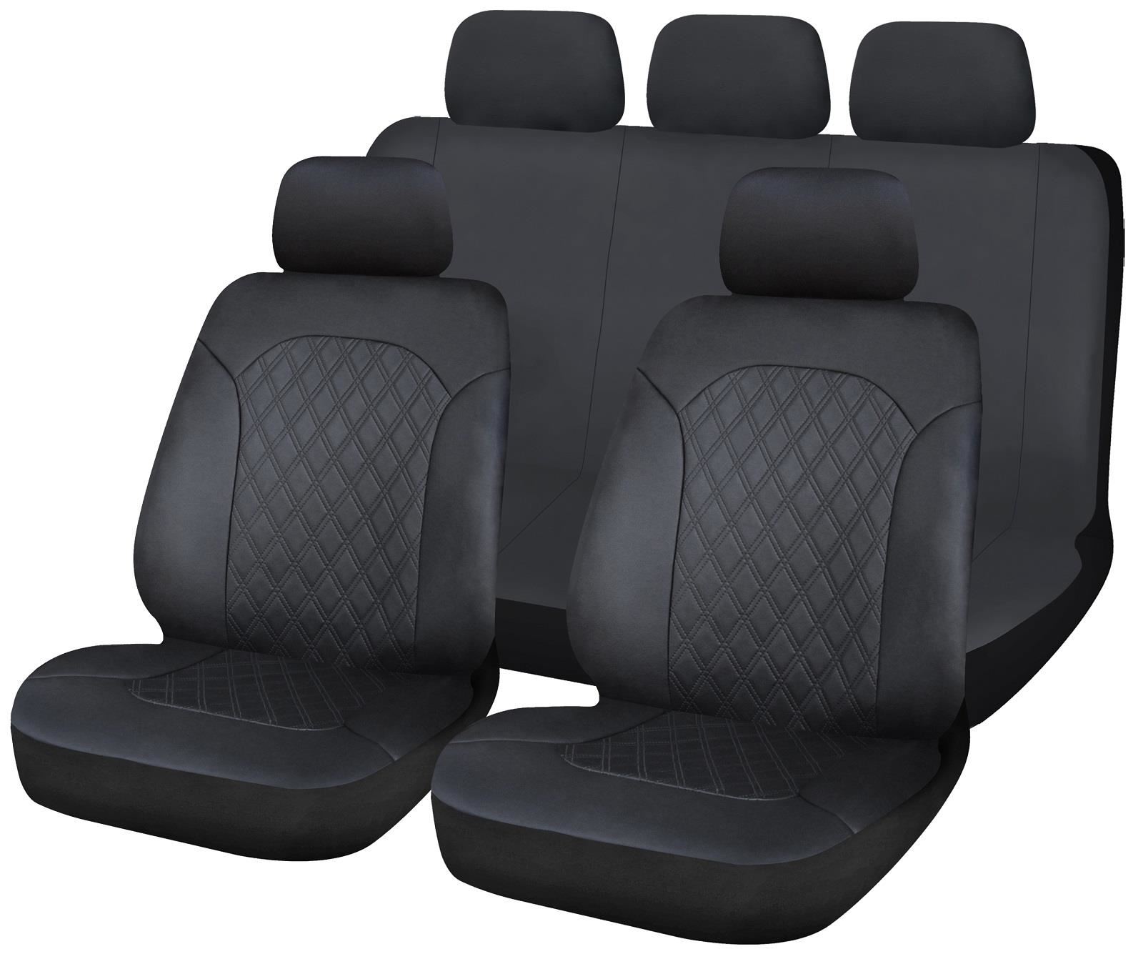 Leatherette Full Set Front & Rear Car Seat Covers for Mercedes CClass