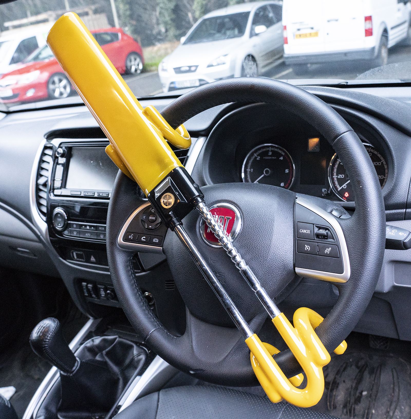 Steering Wheel Lock High Security Anti Theft Twin Bar fits Mercedes A