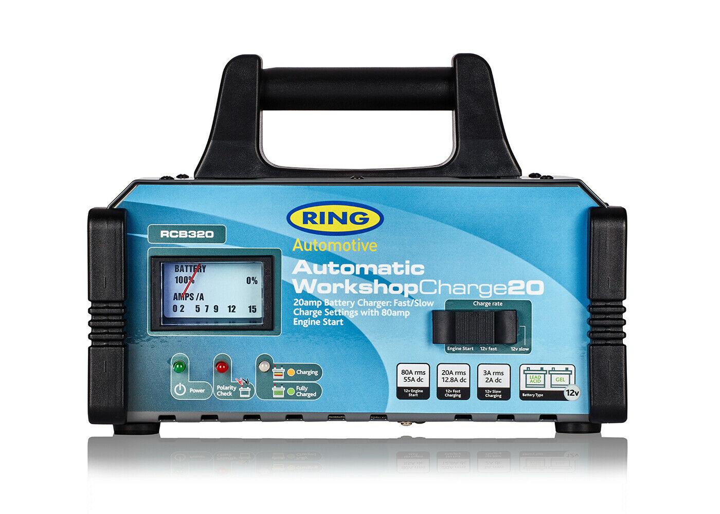 Ring RCB320 12v 20 Amp Professional Car Battery Charger Engine