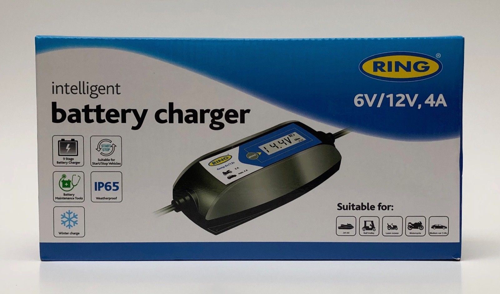 Ring RSC404 Intelligent Smart Battery Maintenance Charger 12V, 6V Car