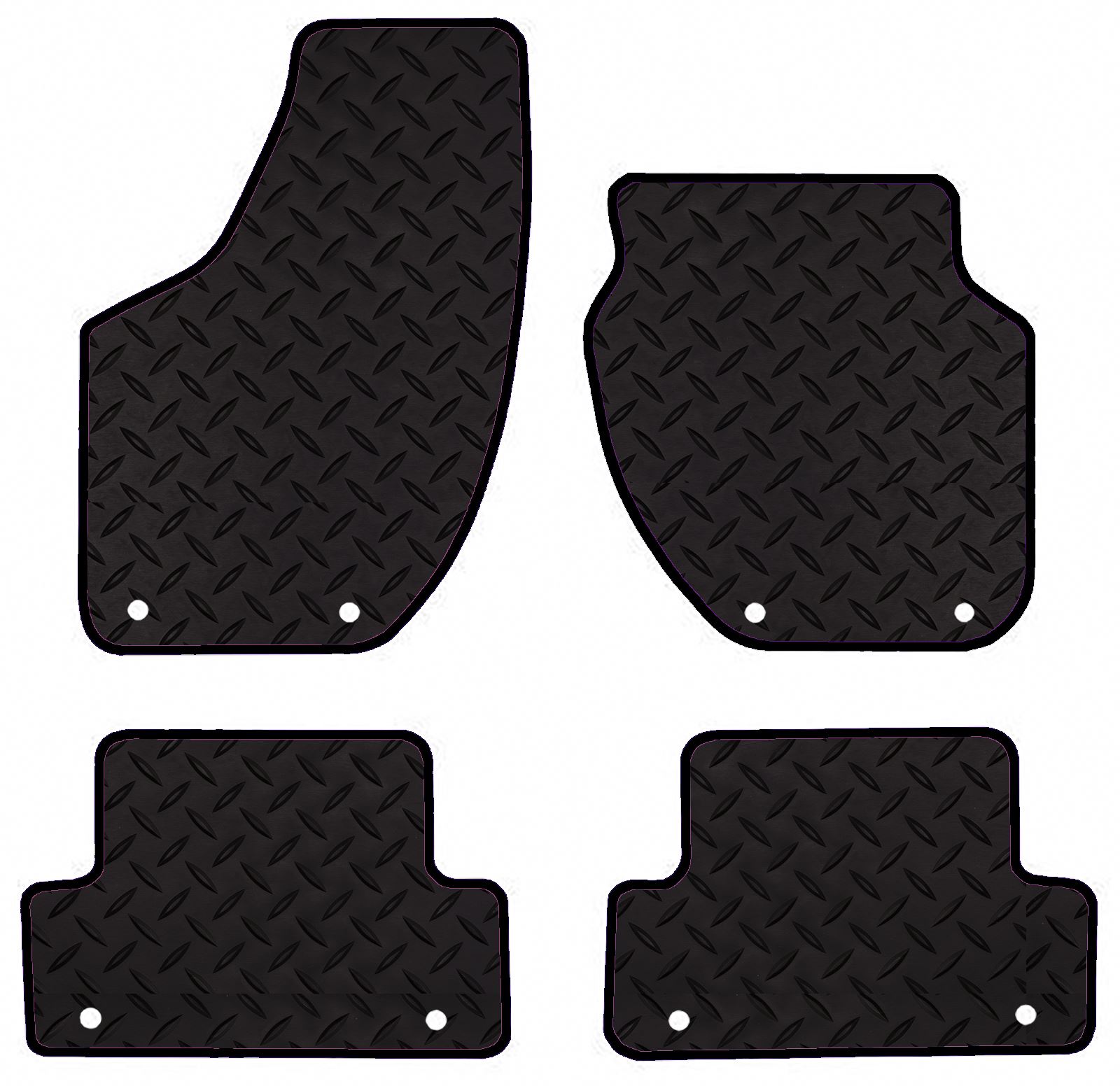 Tailored fit Rubber Floor Mat for Volvo V40 2015+ Onwards Black trim eBay