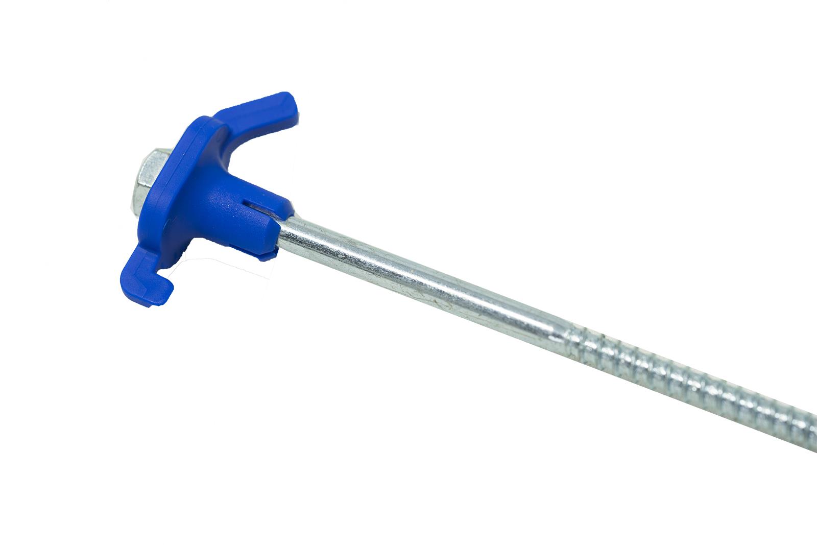 30 x Screw In Ground Pegs Caravan Tent Awning Thread Steel Drill by