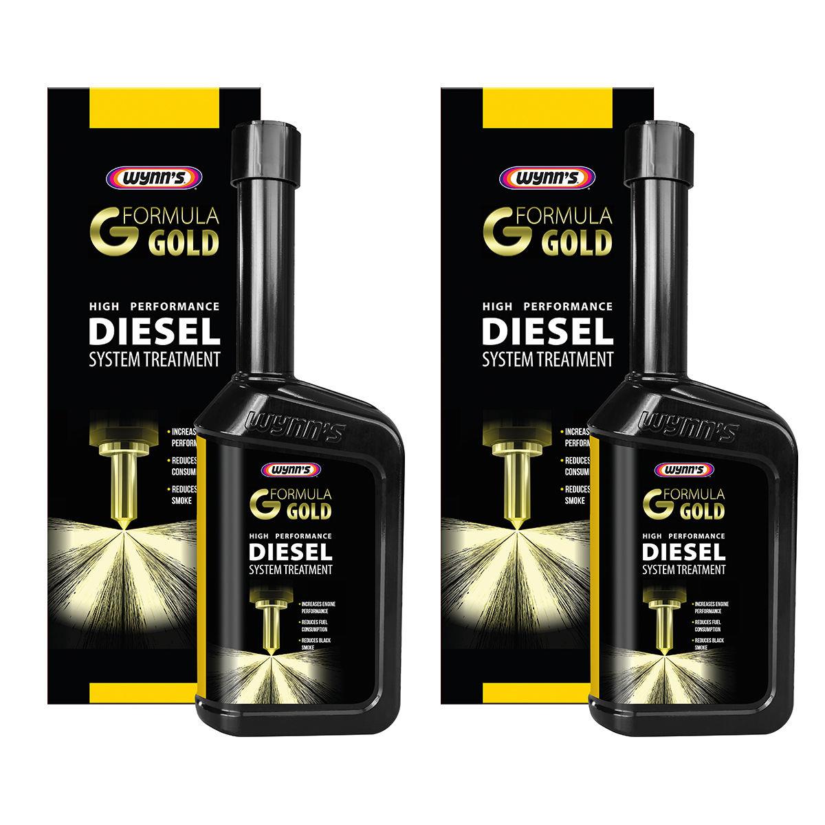 2x Wynns Formula Gold Diesel Fuel System Injector Cleaner Treatment