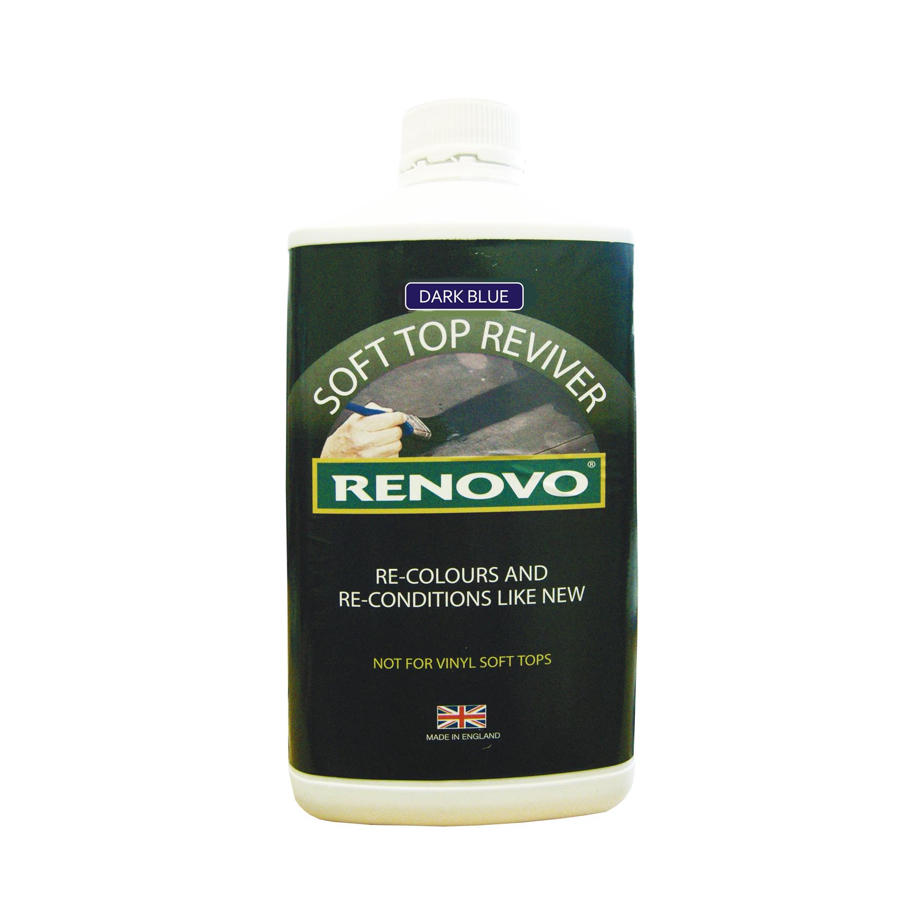 RENOVO DARK BLUE FABRIC SOFT TOP REVIVER MOHAIRCANVASDUCK COLOUR