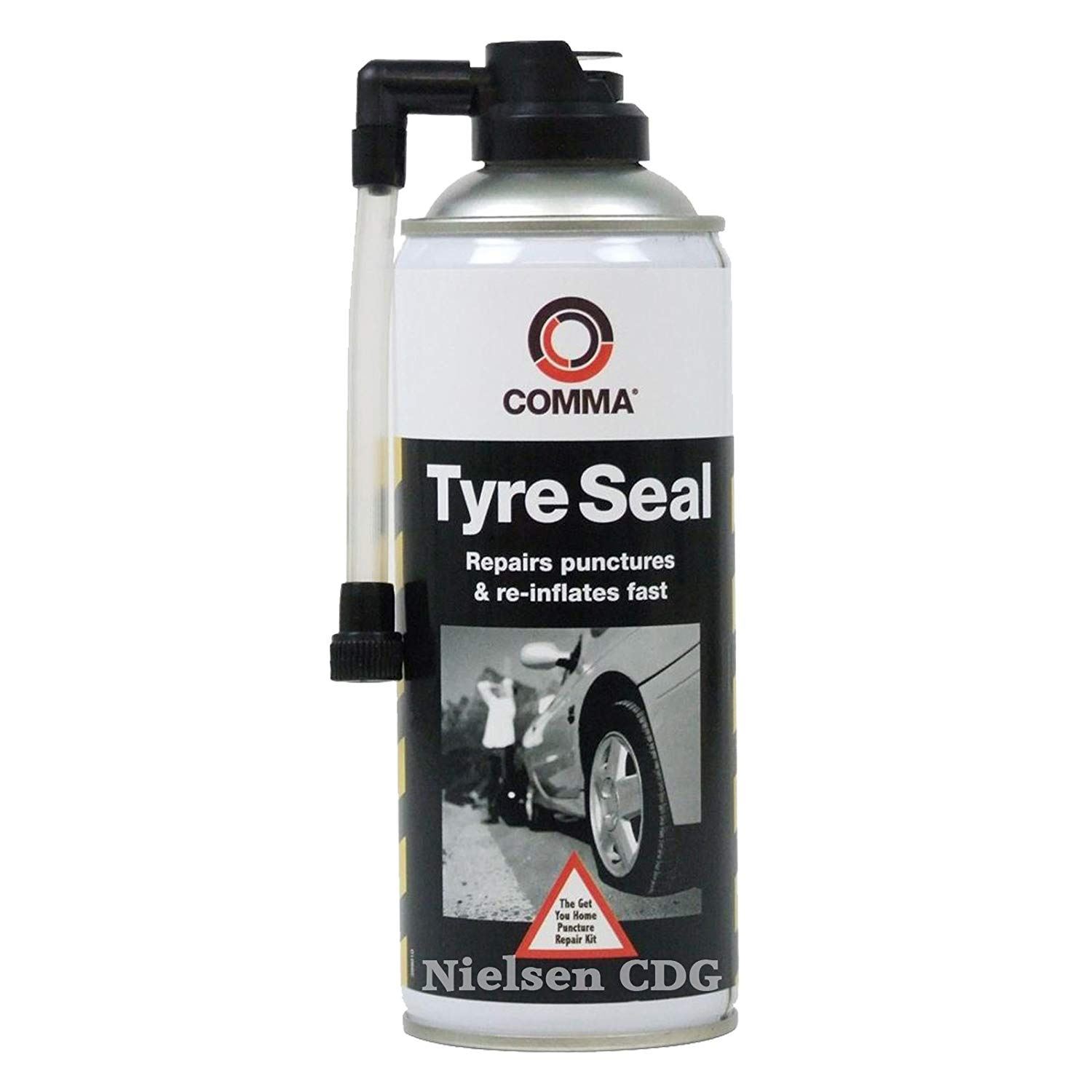 Emergency Tyre Sealant 400ml Puncture Rapid Repair Fix Tire Foam Comma