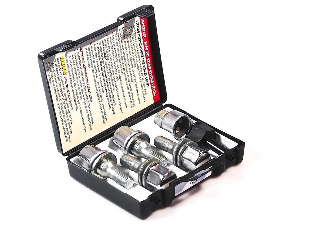 Fits Jaguar XF 2009 onwards Evo Locking Wheel Nuts With Chrome Covers