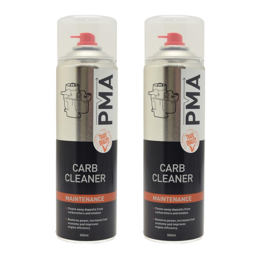 2 x PMA Carb Injector & Air Intake Cleaner Aerosol Solvent Spray 500ML