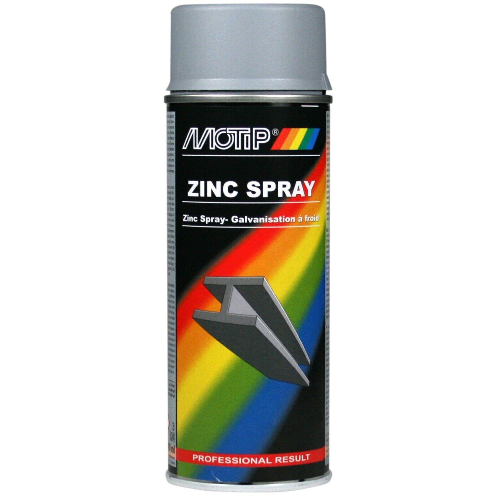 MOTIP ZINC PRIMER SPRAY PAINT STEEL METAL WELDING GALVE RUST HEAT