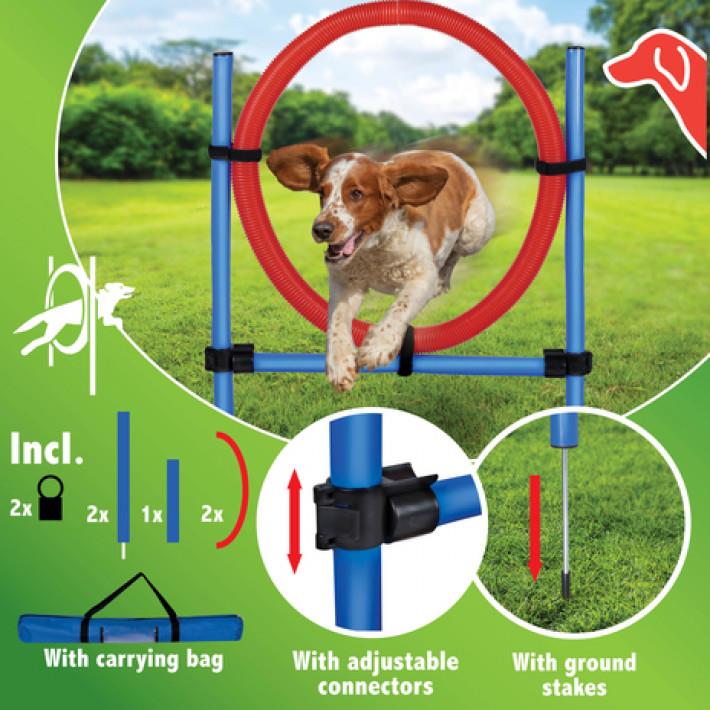 Pet Agility Set Training Dogs Outward Outdoor Play Hurdle Jump Hoop