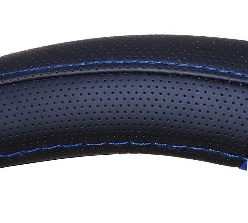Comos Blue Car Leather Look Steering Wheel Covers Universal 15 inch Breathable 5018196824213 eBay