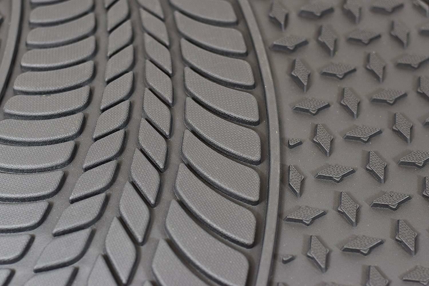 Heavy Duty Rubber Tyre Tred Car Floor Mats fits Vauxhall Vectra Zafira