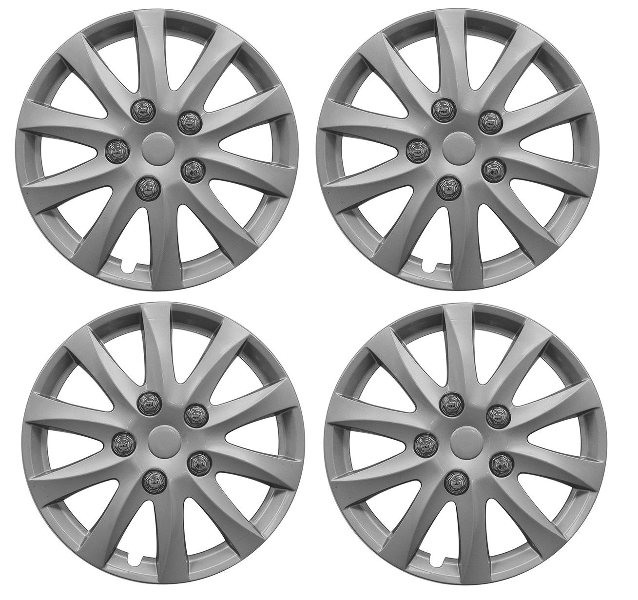 4x Wheel Trims Hub Caps 15" Covers fits Nissan Micra Almera Note Pixo