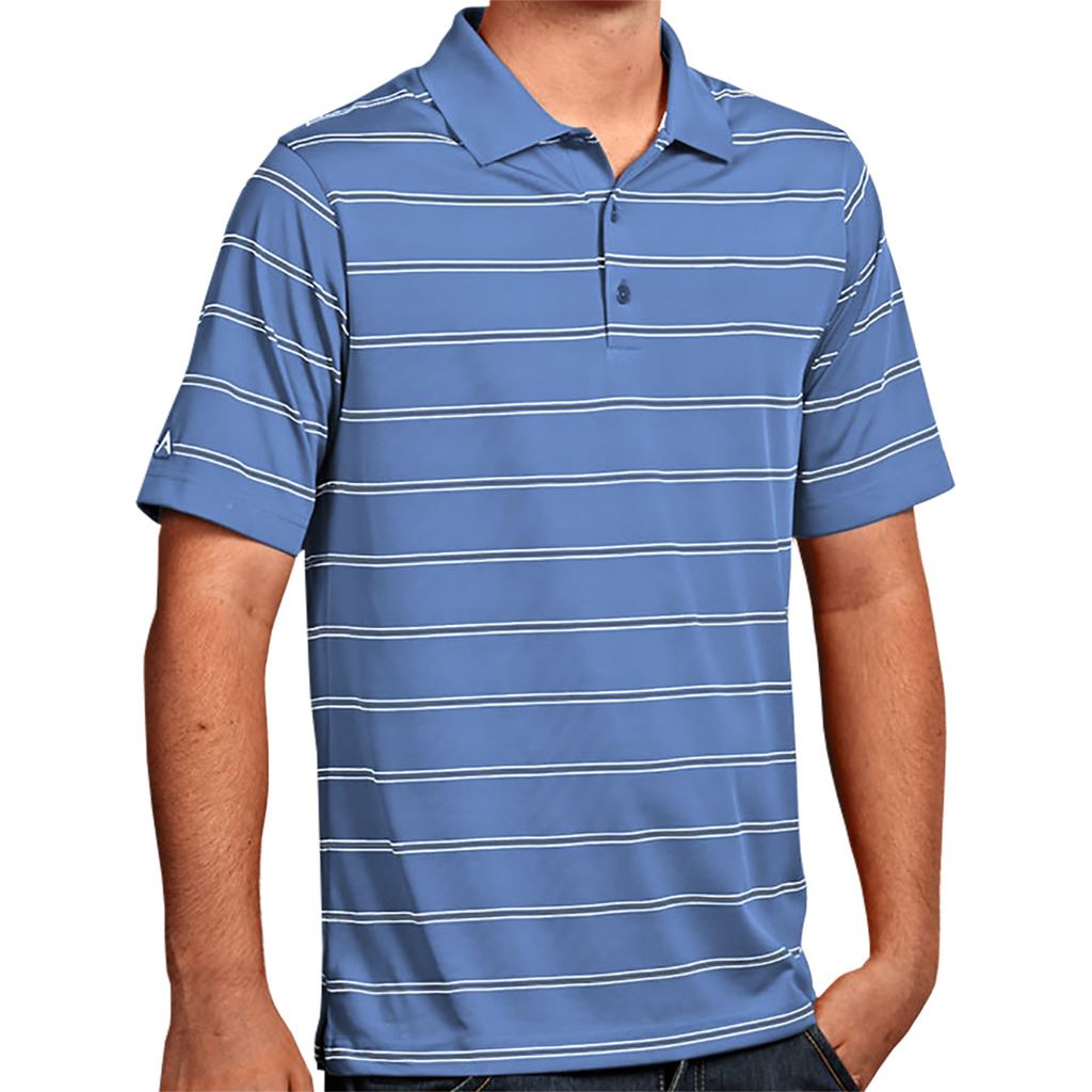 Antigua Deluxe Yarn Dye Stripe Men's Polyester Golf Polo Shirt eBay