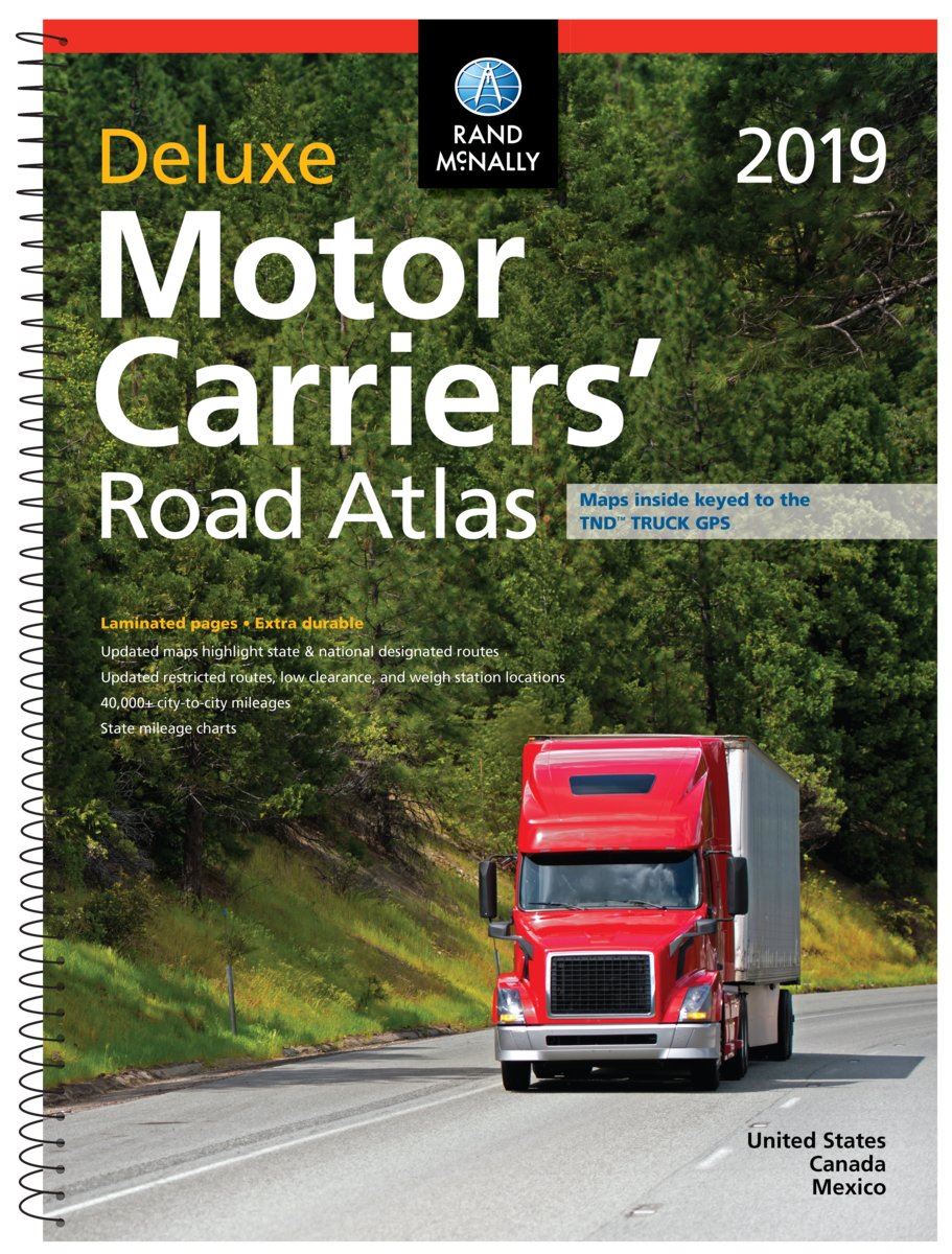 Rand McNally 2019 Deluxe Motor Carriers' Truck Drivers' Laminated Road