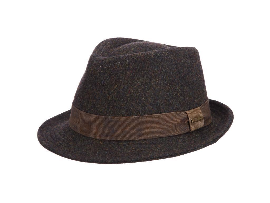 herringbone trilby hat