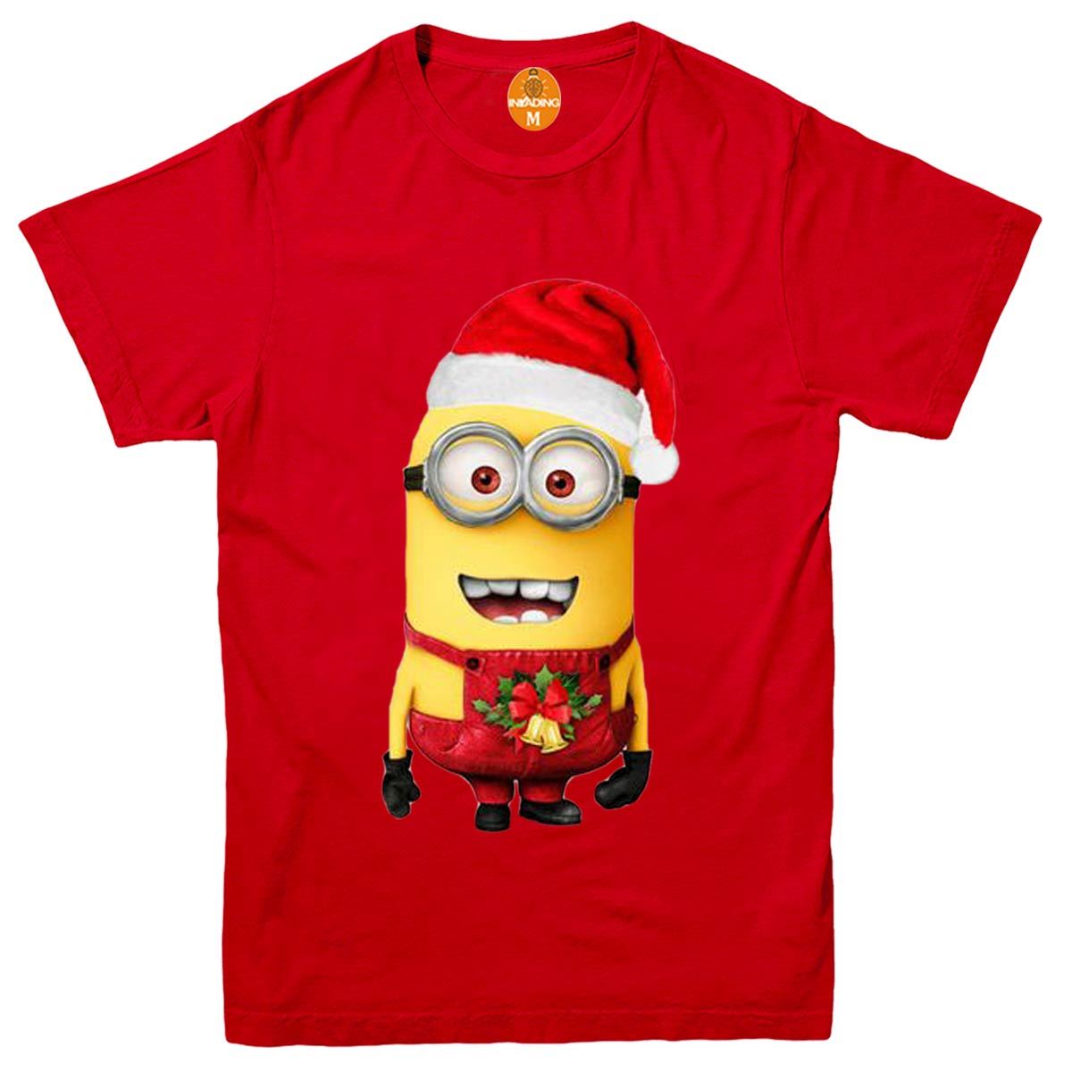 Merry Christmas! Minion Xmas Gift Present Santa Womens Funny Minions T-Shirt