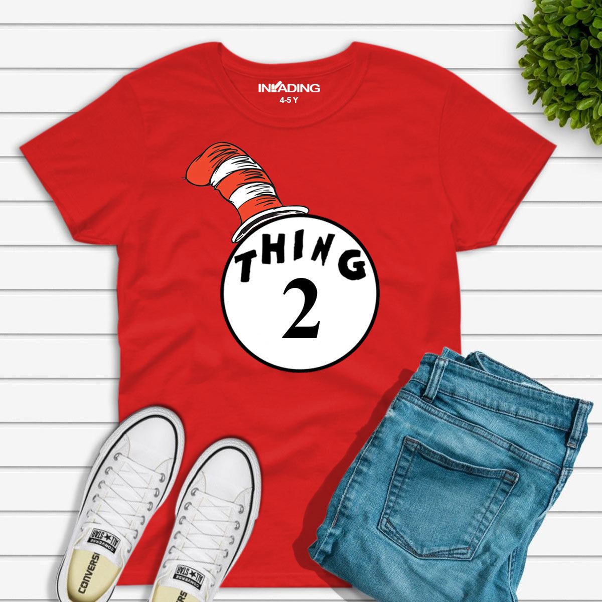 DR SEUSS CAT IN THE HAT THING 1 AND THING 2 T-SHIRT KIDS AND ADULT T