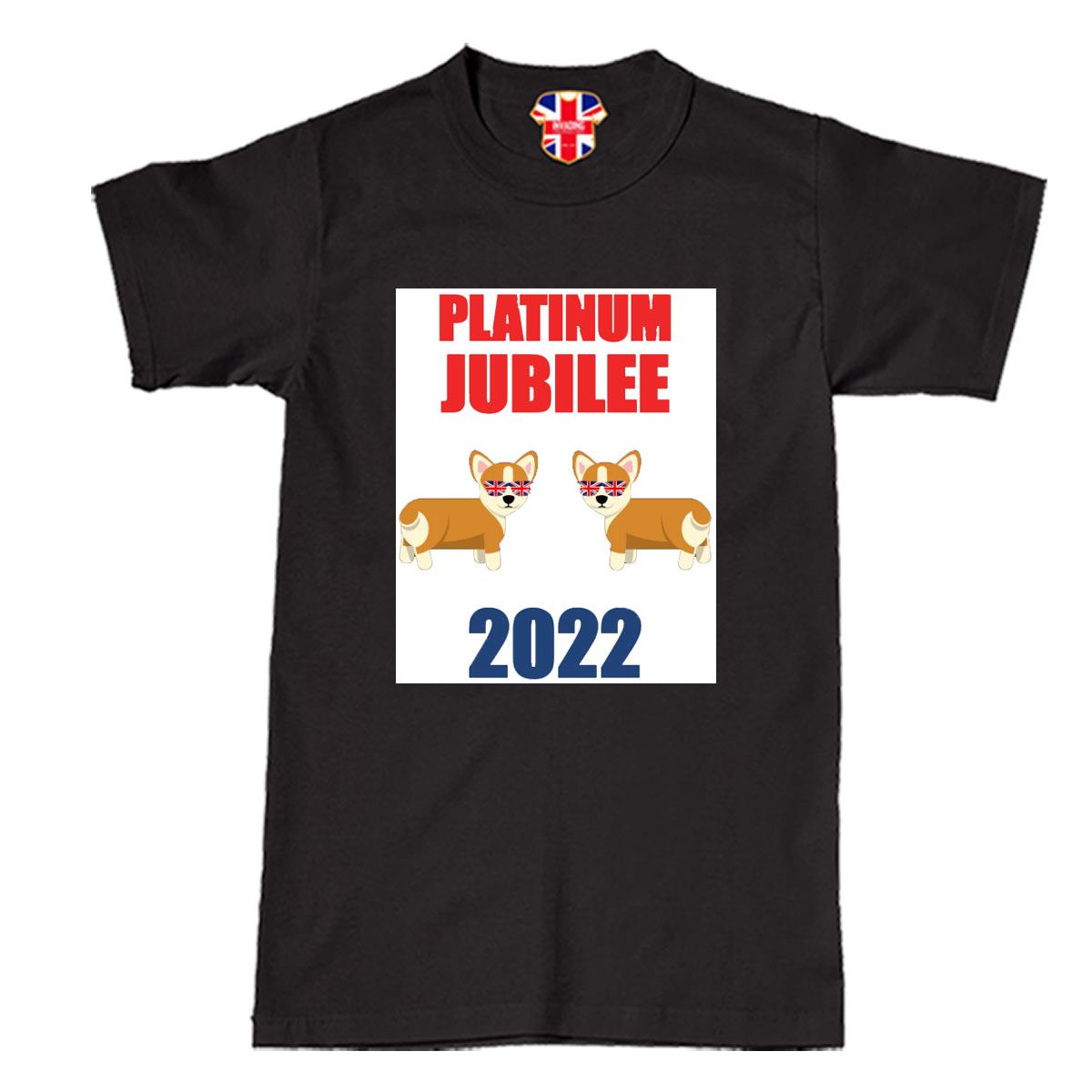 KIDS QUEEN ELIZABETH II Platinum Jubilee 2022 Celebration Dog TShirt