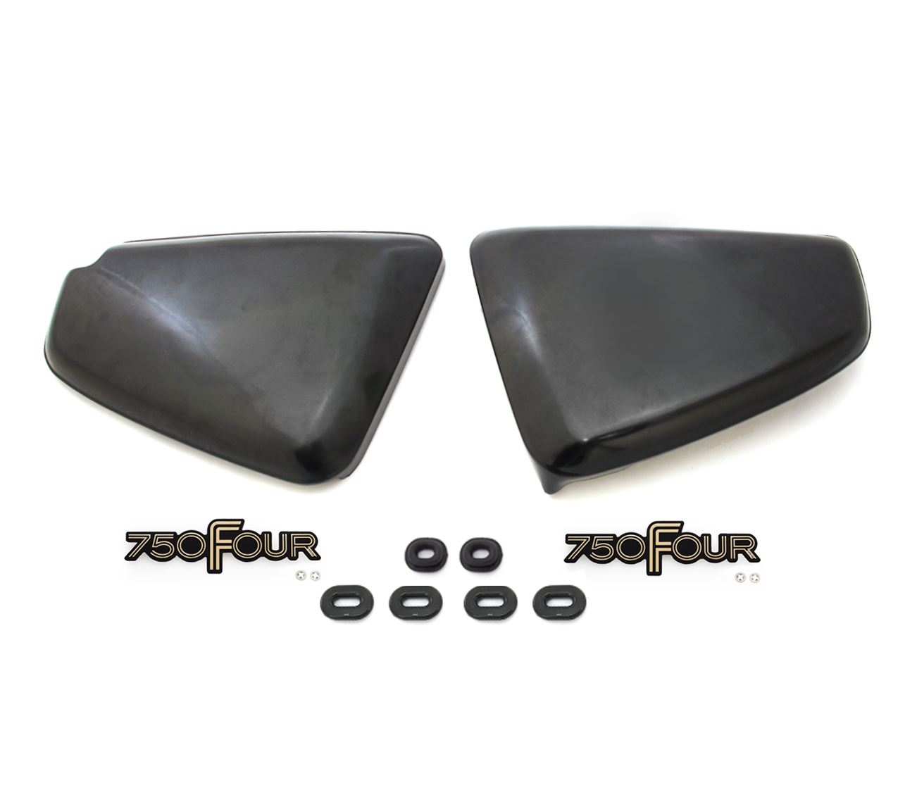 Vintage 77年 FXS 純正 オプション ダービーカバー メダリオン Complete Side Cover Kit - Honda CB750F - 1977-1978 Left & Right