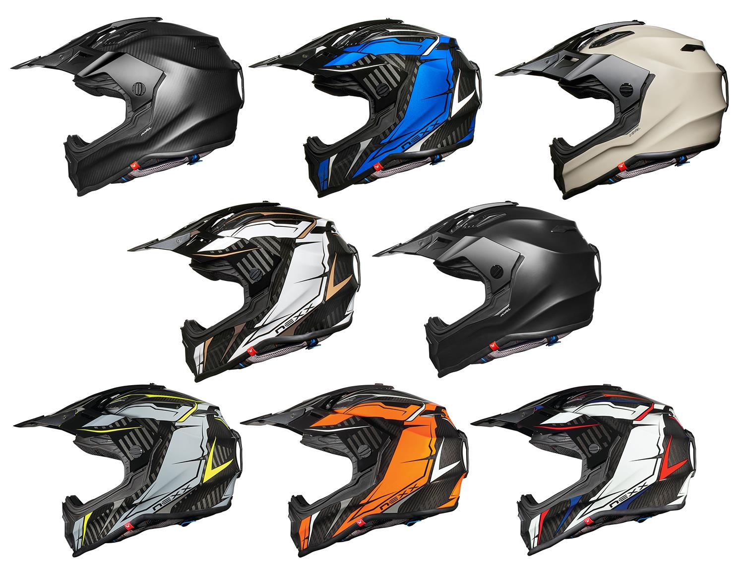 NEXX X.WRL Helmet - Motocross Rally Dual Sport Carbon - CHOOSE