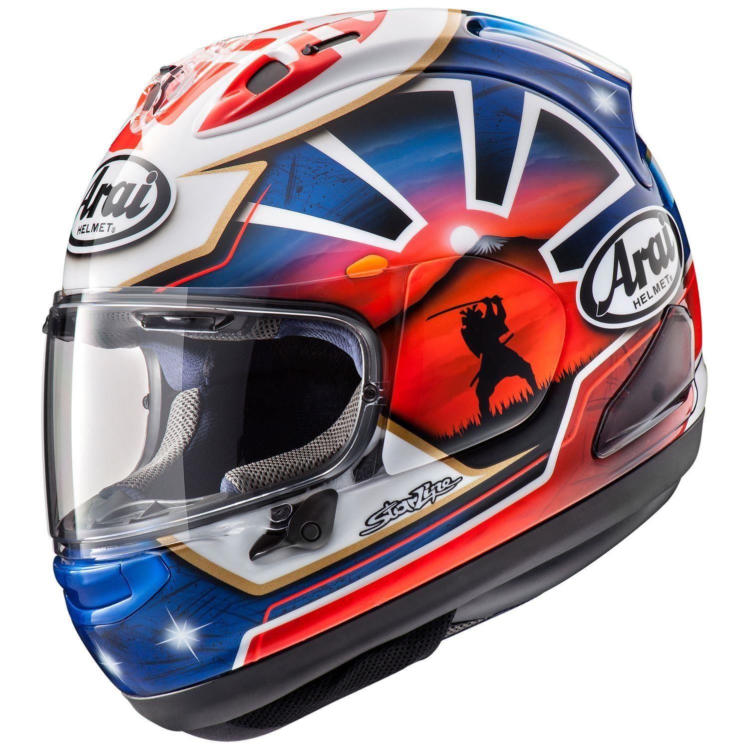 Arai Corsair-X 2020 Dani Samurai-2 Street Motorcycle Helmet - Blue - M
