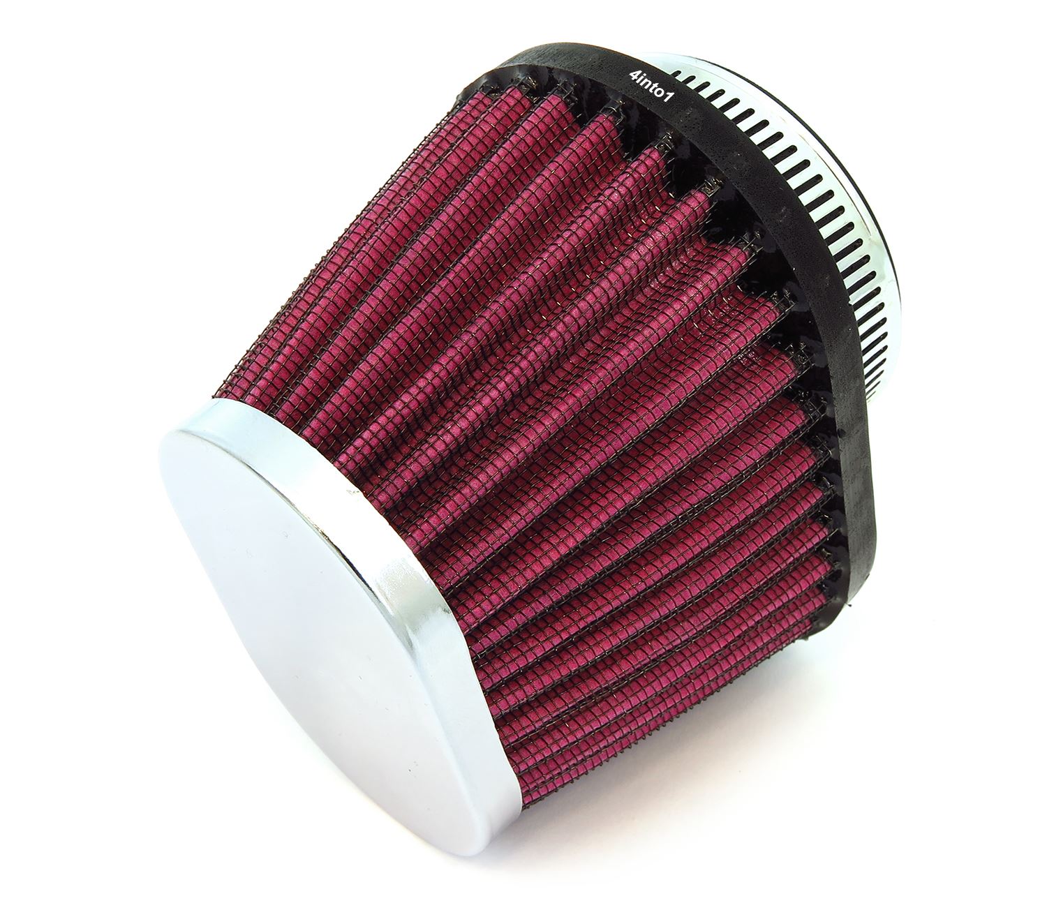 Meiwa MIW M-5010 Chrome Cone Air Filter - 32mm Diameter - Universal For Motorcycles