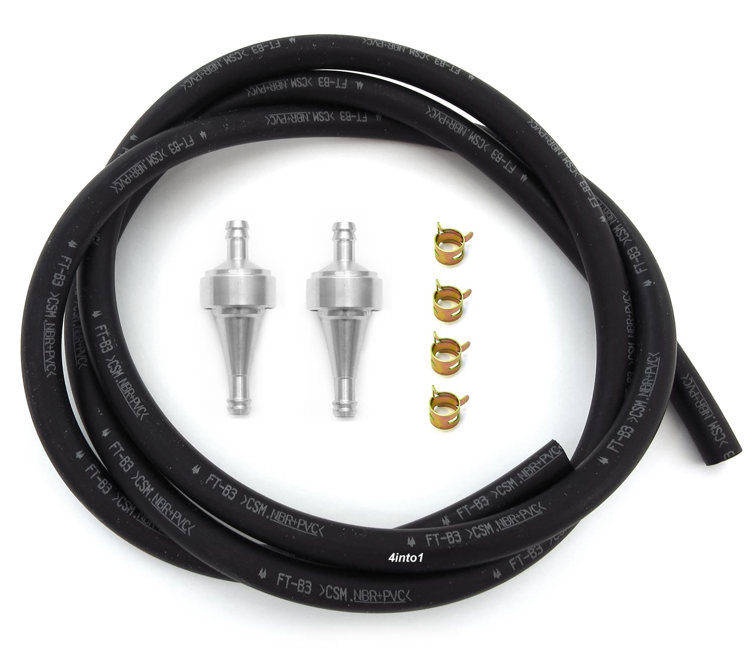 んーんん 5.5mm Genuine Honda Fuel Line Kit w/ 2 Titanium Aluminum Fuel