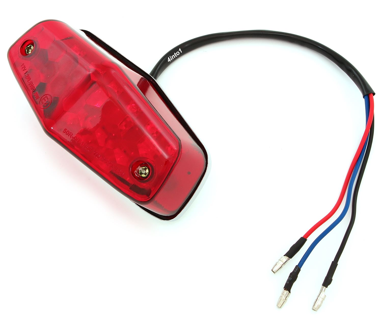 Lucas Style LED Motorcycle Tail Light Red eBay