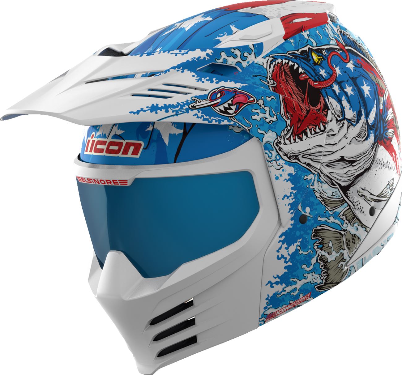 Icon Elsinore Helmet - American Basstard - Blue - XX-Large | eBay Icon Elsinore Helmet - American Basstard - Blue - XX-Large | eBay