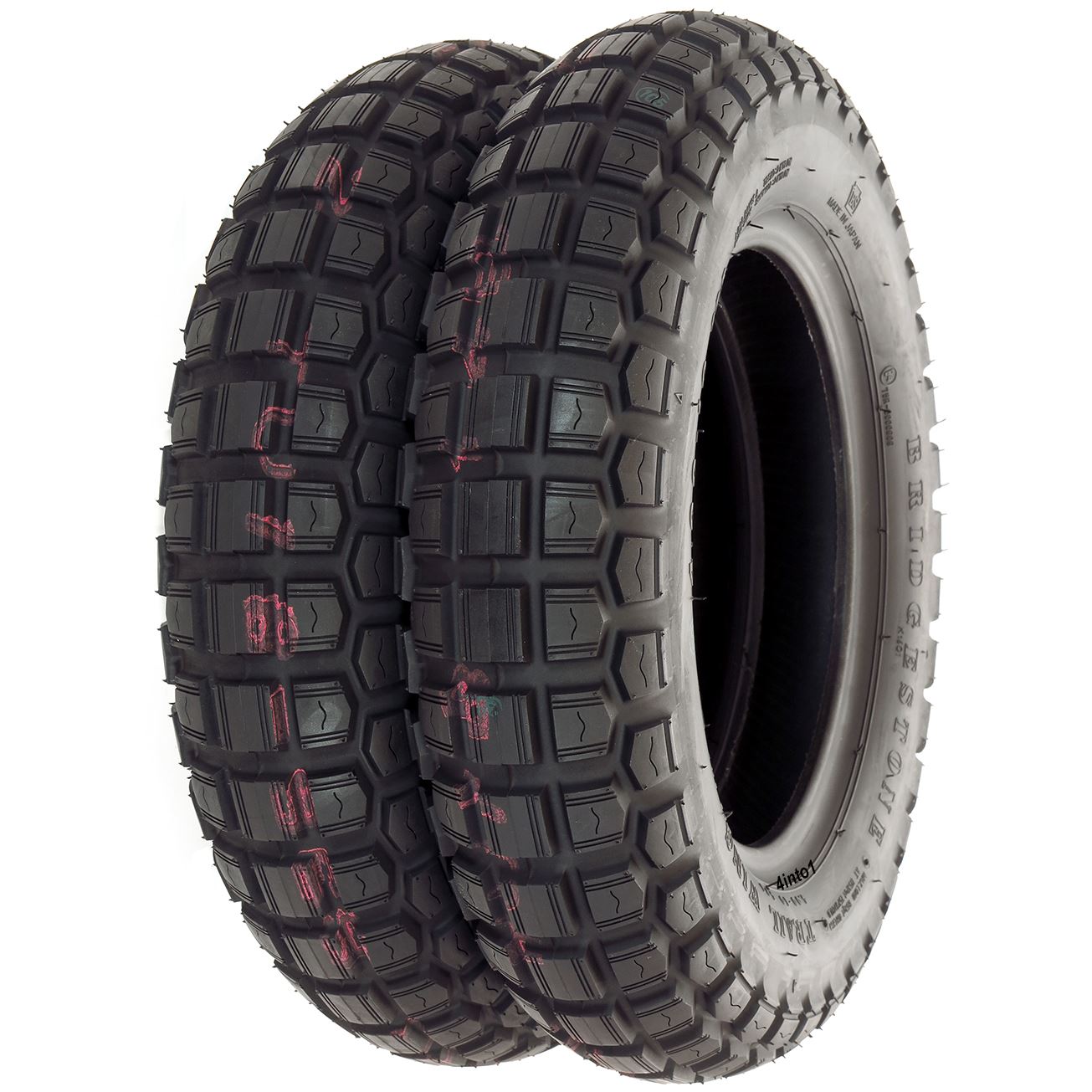 Bridgestone TW Trail Wing Tire Set Tires Only Compatible with Honda CT70 1969-1982
