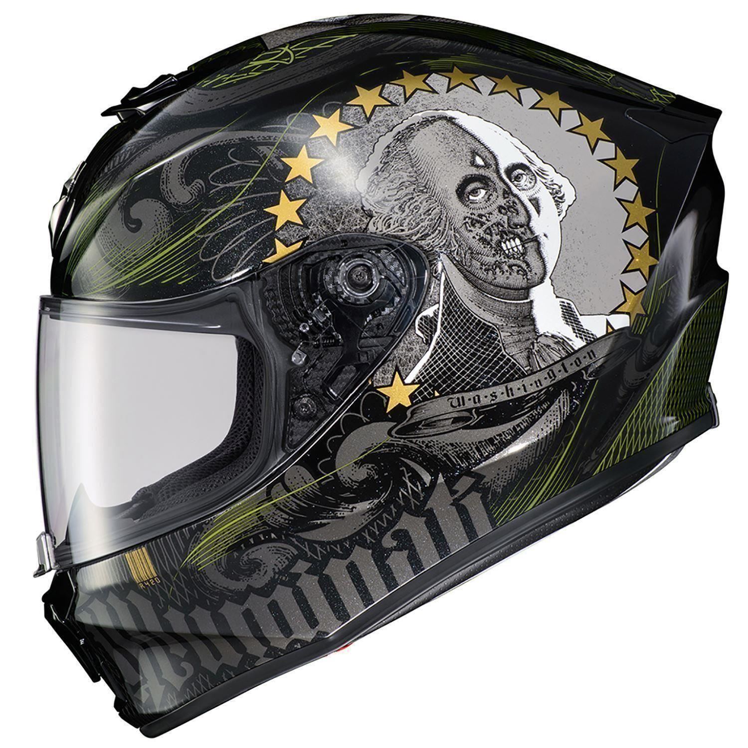 Scorpion EXO R420 Full Face Helmet - Illuminati 2 Black - 3XL | eBay