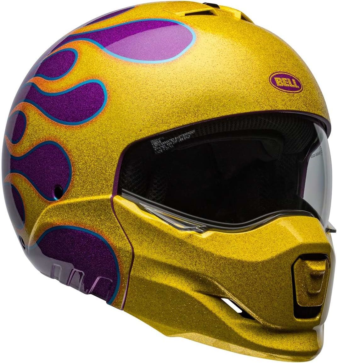 Bell Broozer Ignite Gloss Purple/Yellow - Large | eBay