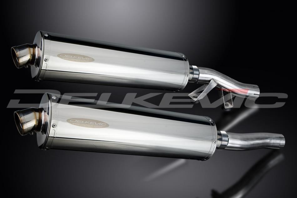 Delkevic 18" Stainless Mufflers Kawasaki Concours ZG1000 19862006