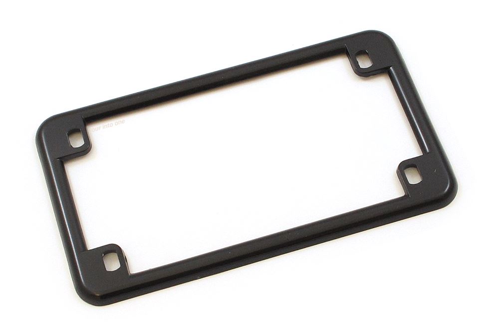 Chris Products Black Motorcycle License Plate Frame 0610