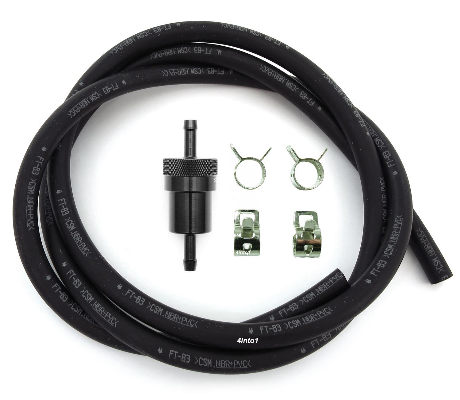 5.5mm Genuine Honda Fuel Line Kit w/ Black Aluminum Fuel Filter