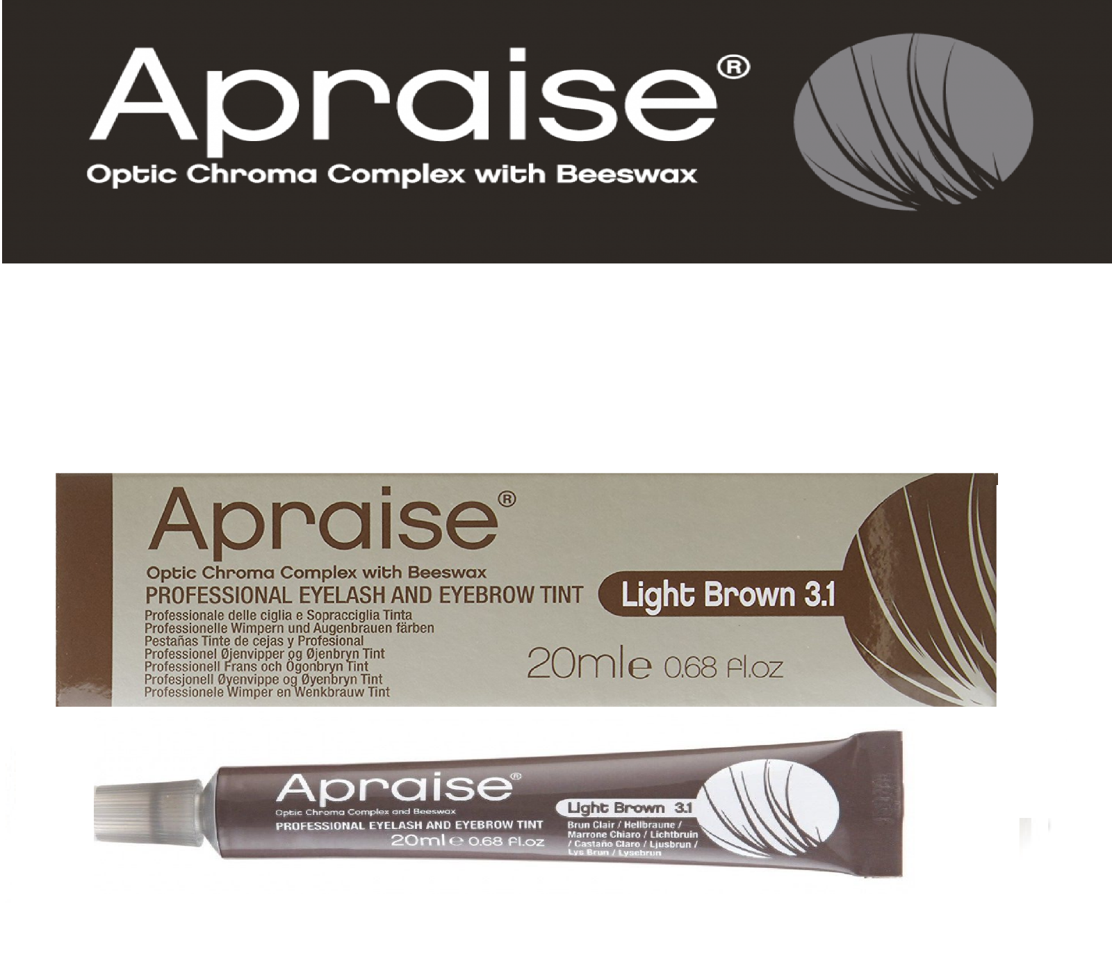 Apraise® Eyelash & Eyebrow Tint All Colors Tinting Dye Tint Lashes Kit