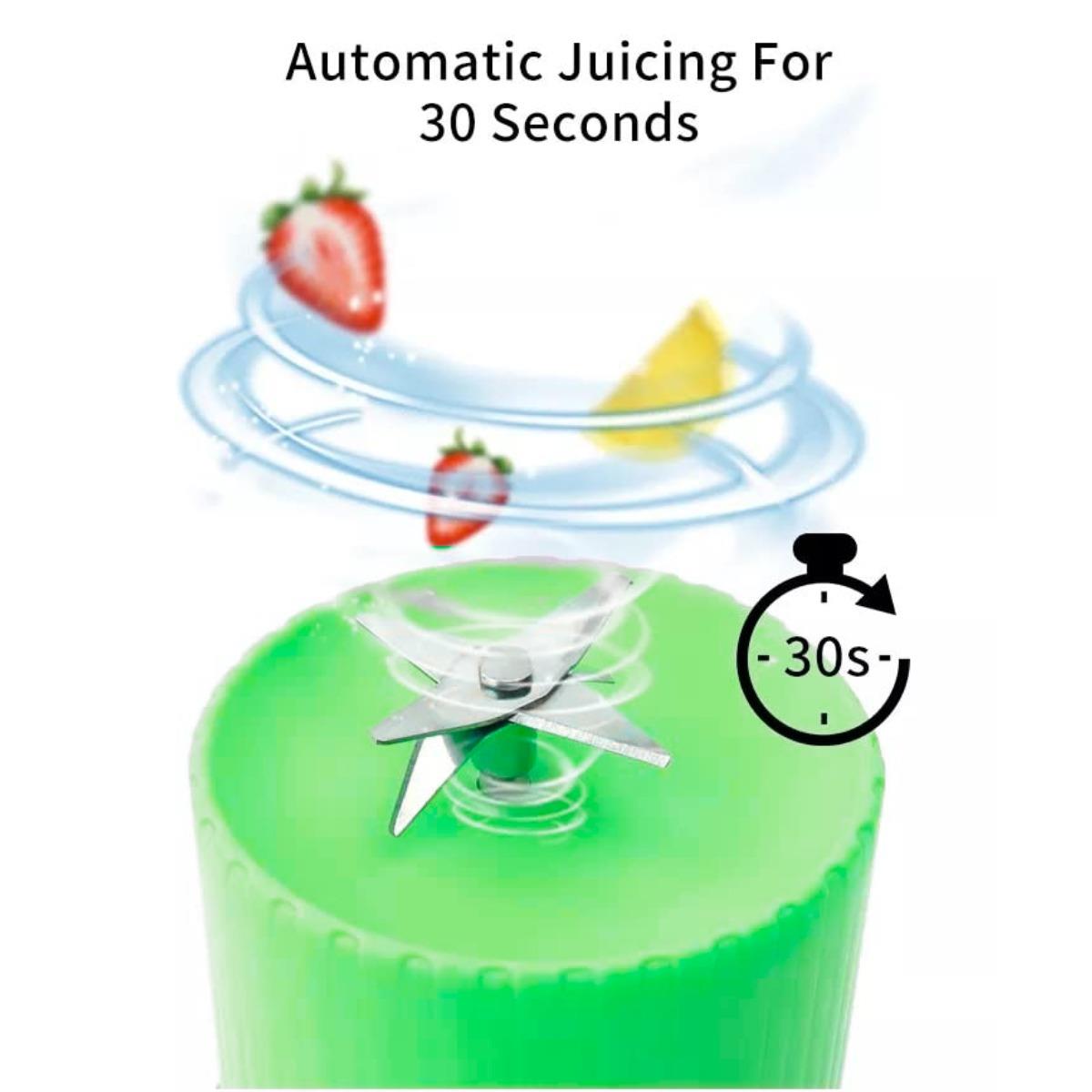 Electric Juice Maker Portable Blender Smoothie Mini Juicer Fruit Machine 380ml - Picture 18 of 35