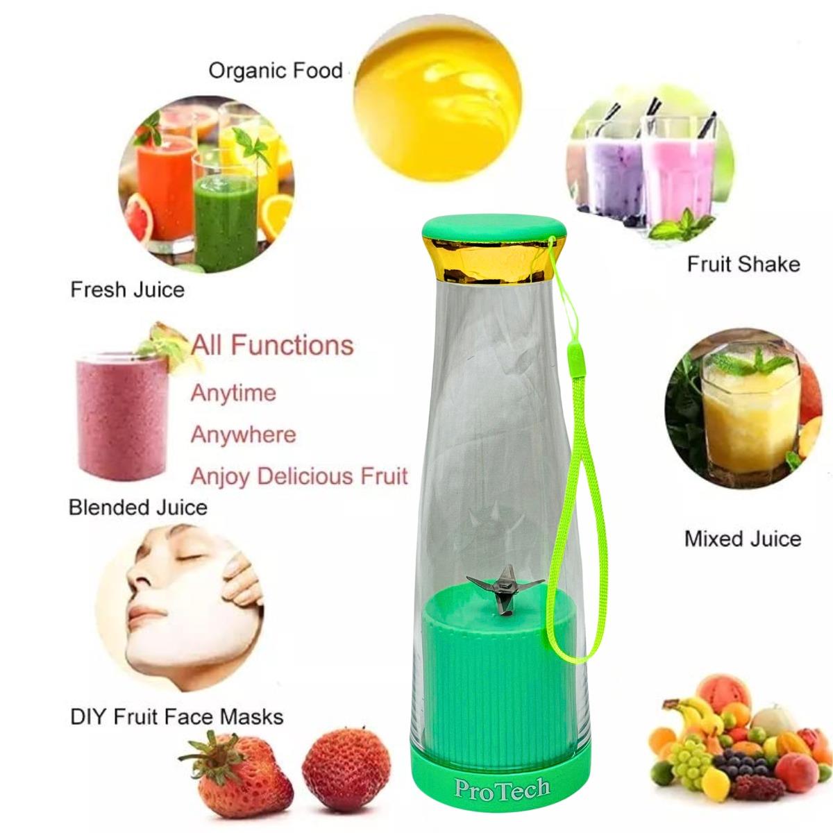Electric Juice Maker Portable Blender Smoothie Mini Juicer Fruit Machine 380ml - Picture 21 of 35