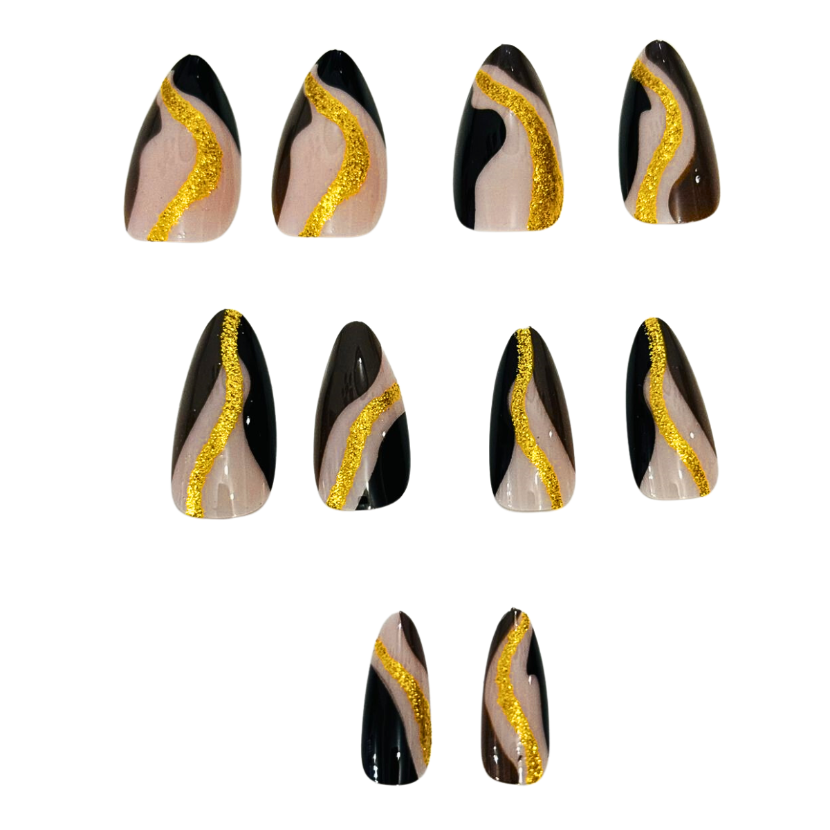 10 pcs False Nails Long Acrylic French Tip Reusable Artificial Nails & Glue - Picture 44 of 44