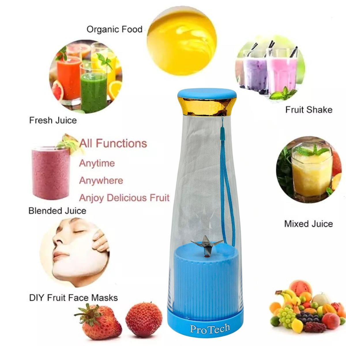 Electric Juice Maker Portable Blender Smoothie Mini Juicer Fruit Machine 380ml - Picture 15 of 35