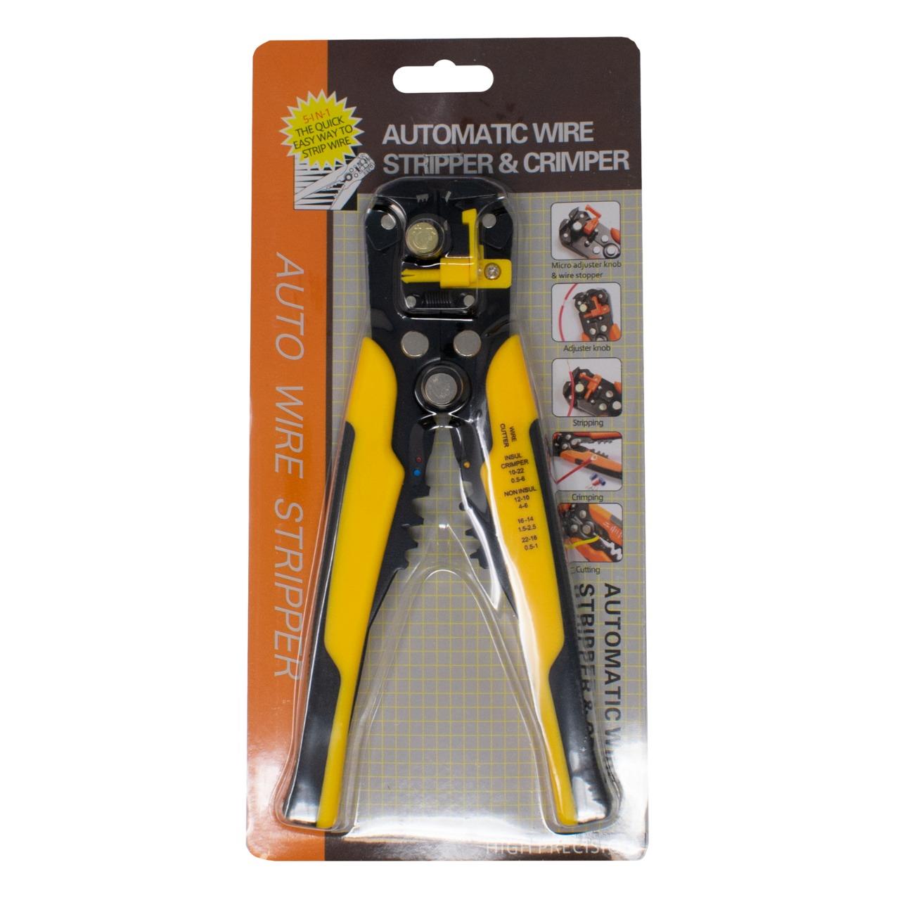 SELF ADJUSTABLE AUTOMATIC Cable Wire Crimper Crimping Tool Stripper