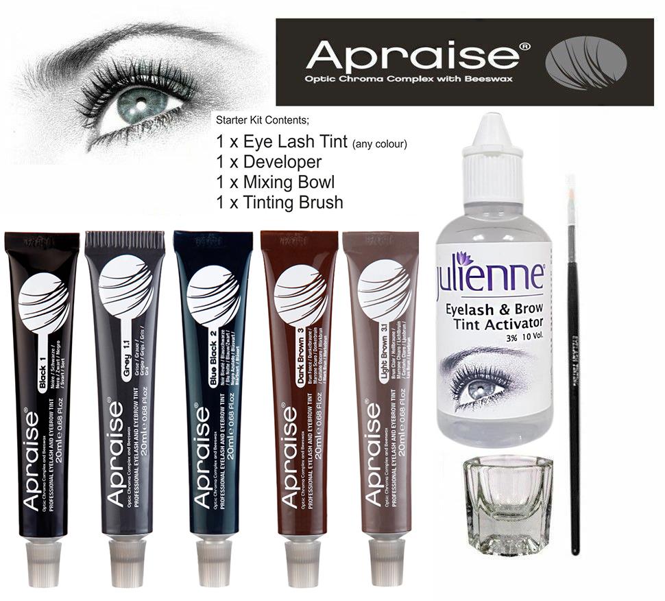 Apraise® Eyelash & Eyebrow Tint All Colors Tinting Dye Tint Lashes Kit