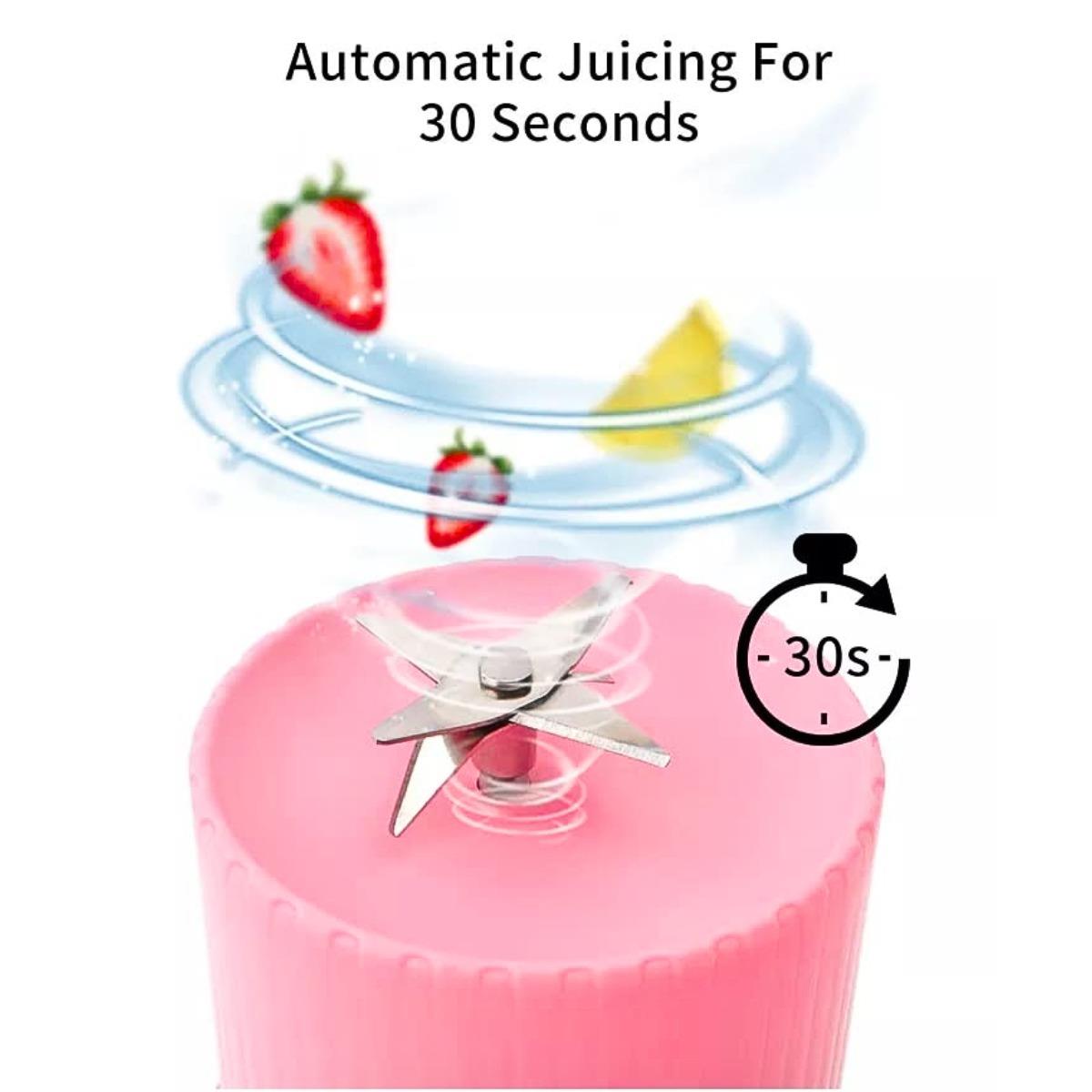 Electric Juice Maker Portable Blender Smoothie Mini Juicer Fruit Machine 380ml - Picture 24 of 35