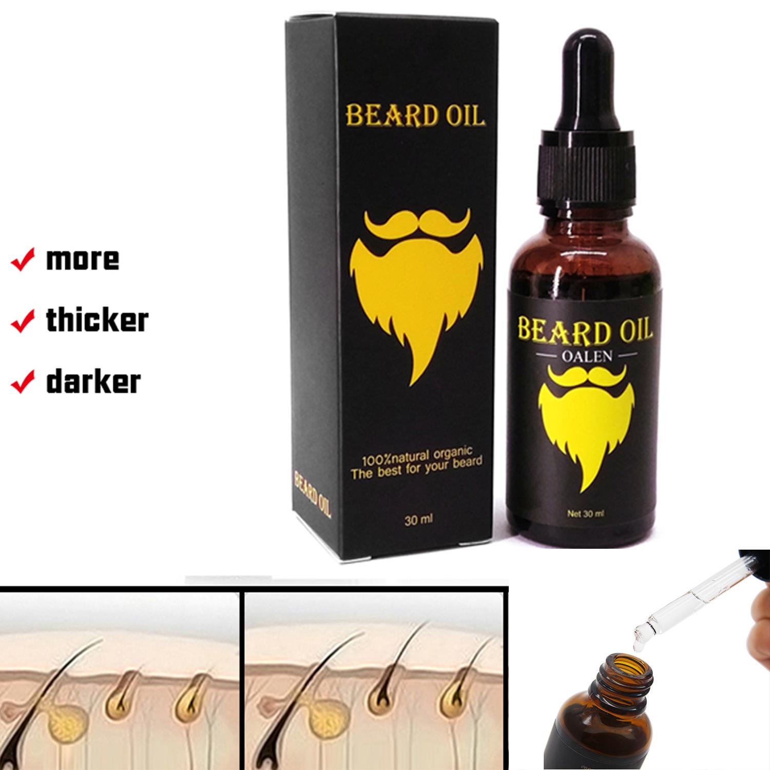 Beard Oil 30ml Promotes Growth Fuller, Thicker Beard 100 Natural