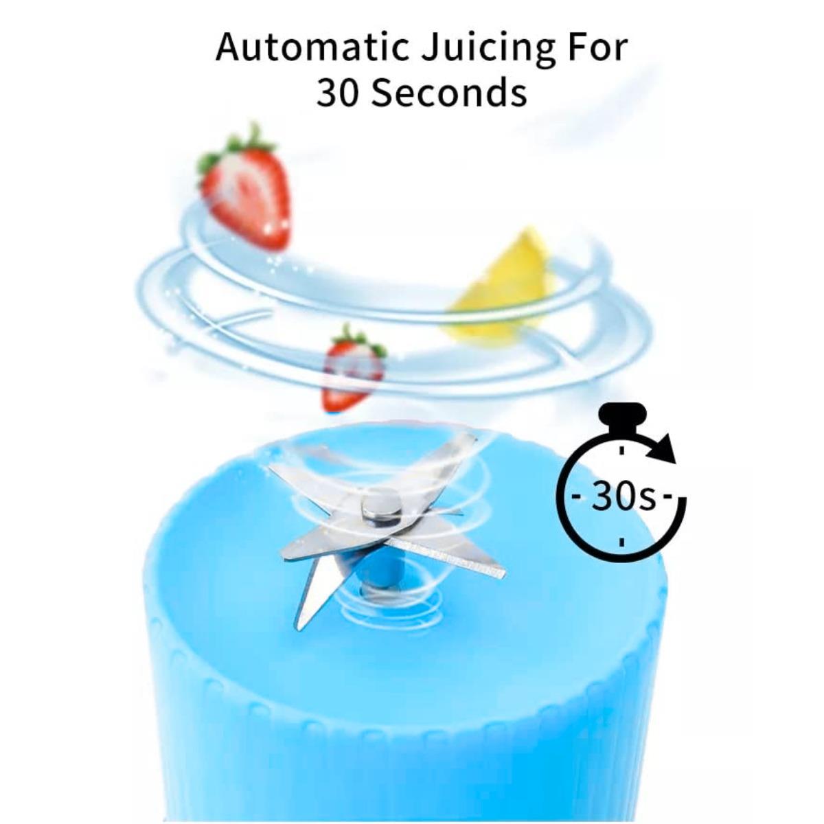 Electric Juice Maker Portable Blender Smoothie Mini Juicer Fruit Machine 380ml - Picture 12 of 35